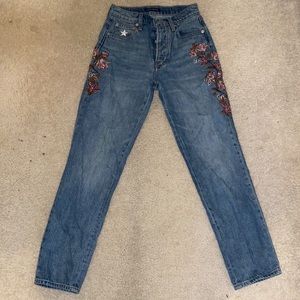 Lucky brand jeans with hand patched stars :)